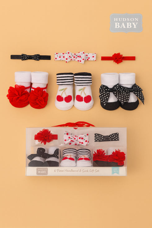 Baby 6-Piece Headband & Sock Gift Set