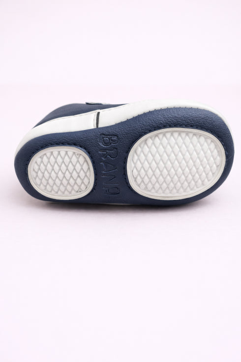 Baby Classic Velcro Sneakers (Navy Blue)