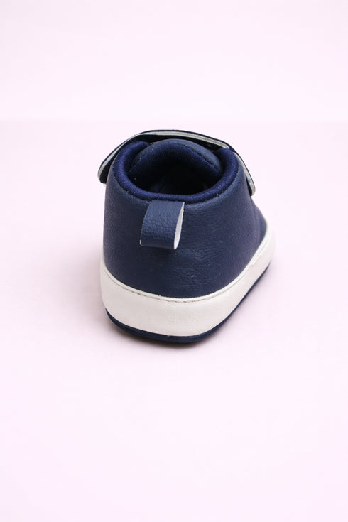 Baby Classic Velcro Sneakers (Navy Blue)