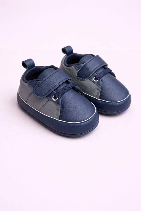 Navy Blue Baby Sneaker with Velcro Strap
