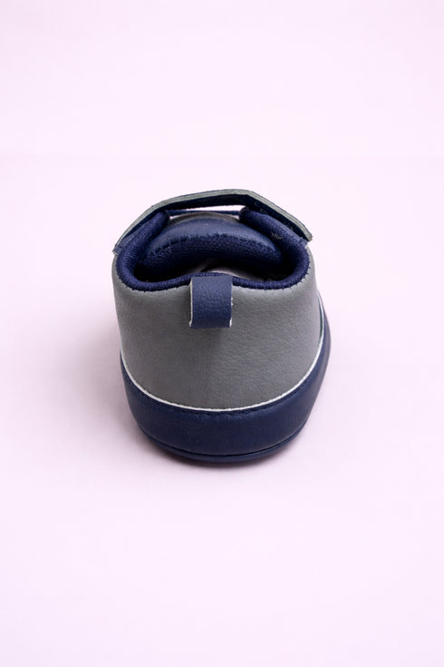 Navy Blue Baby Sneaker with Velcro Strap