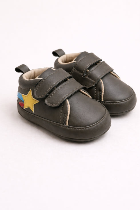 Olive Star Velcro Shoes