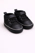 Black Baby Sneakers with Velcro Strap