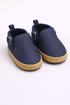 Navy Luxe Dot Slip-Ons Sneakers