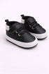 Black & White Sneaker with Velcro Strap