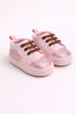 Baby Pink Cloud Shine Velcro Sneakers