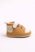 Baby Dual-Tone Velcro Strap Sneakers (Tan & Cream)