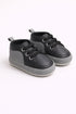 Black & Charcoal Baby Sneakers