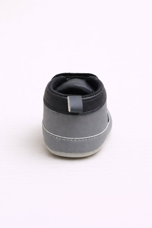 Black & Charcoal Baby Sneakers
