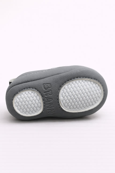 Black & Charcoal Baby Sneakers