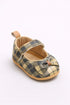 Camel Checkered Bow Grace Flats