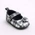 Black & White Checkered Bow Grace Flats