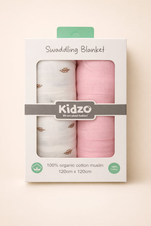 2-Pack Muslin Swaddle Blanket