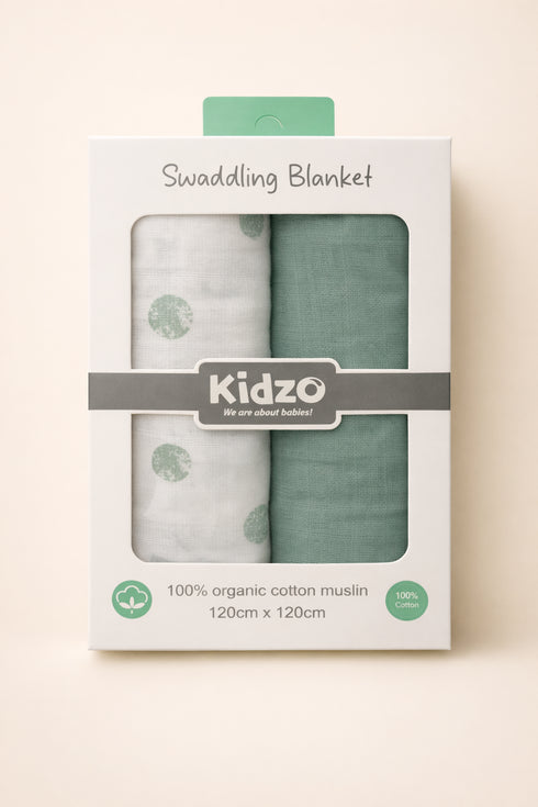 2-Pack Muslin Swaddle Blanket