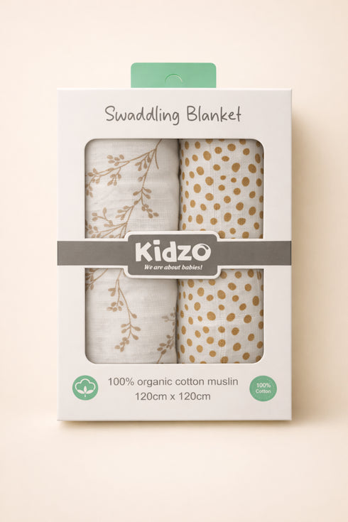 2-Pack Muslin Swaddle Blanket