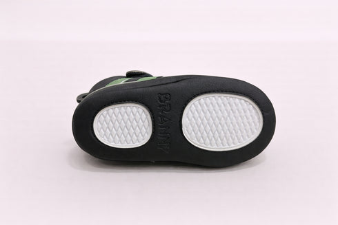 Green & Black Sneaker with Velcro Strap