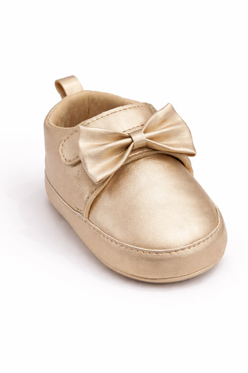 Golden Baby Bow Sneakers