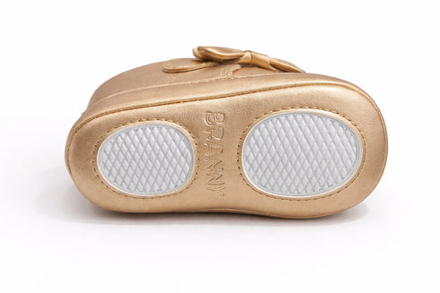 Golden Baby Bow Sneakers