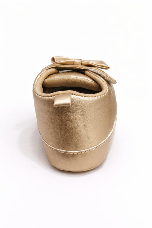 Golden Baby Bow Sneakers