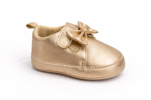 Golden Baby Bow Sneakers