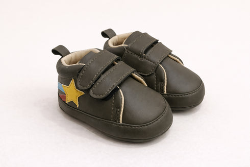 Olive Star Velcro Shoes