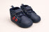 Navy Blue High-Top Shoes with Lace
