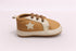 Beige Star Twinkle Brown Velcro Baby Sneakers