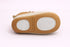 Beige Star Twinkle Brown Velcro Baby Sneakers