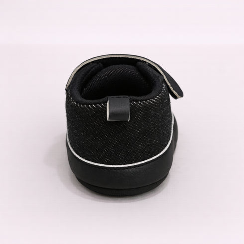 Black Baby Sneakers with Velcro Strap
