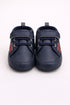 Navy Blue High-Top Shoes with Lace