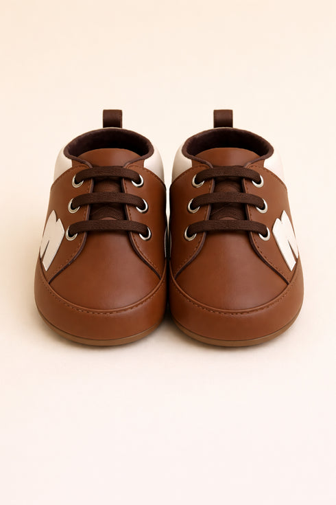 Dark Brown Baby Sneakers