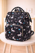 Baby Diaper Bag (Waterproof) Unicorn Black - Sunshine