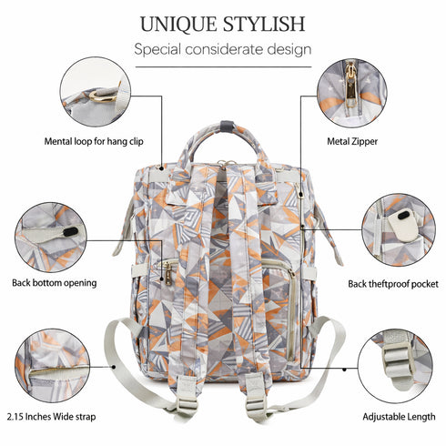 Urban Pattern Diaper Bag (Waterproof)
