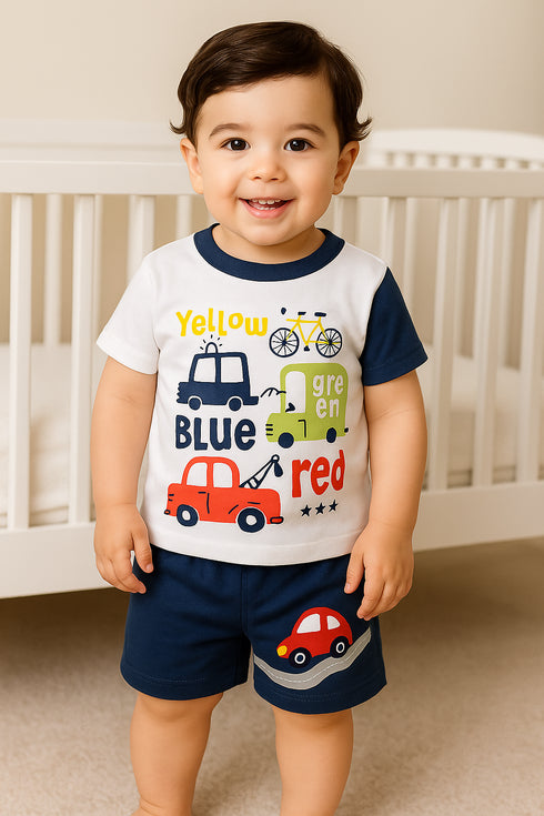 Color Wheels Interlock Short Set