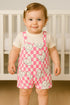 Checkered Love Dungaree Romper
