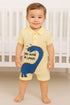 Yellow Gigglesaurus Polo Romper