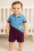 Dino Pop Cut & Sew Polo Romper