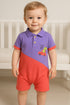 Dino Pop Cut & Sew Polo Romper