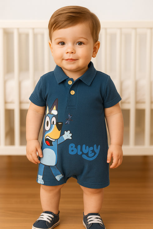 Bluey Themed Polo Romper