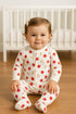 Spring Bloom Interlock Footed Sleepsuit