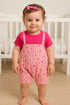 Falling Hearts Dungaree Romper