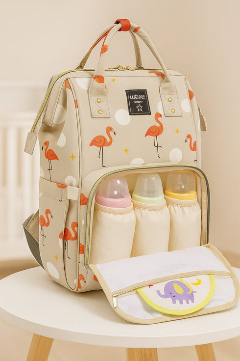 Flamingo Diaper Bag (Waterproof)