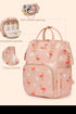 Flamingo Diaper Bag (Waterproof) - Orange