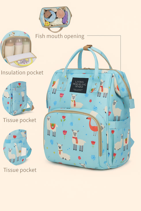 Colorland Baby Printed Diaper Backpack(Waterproof)