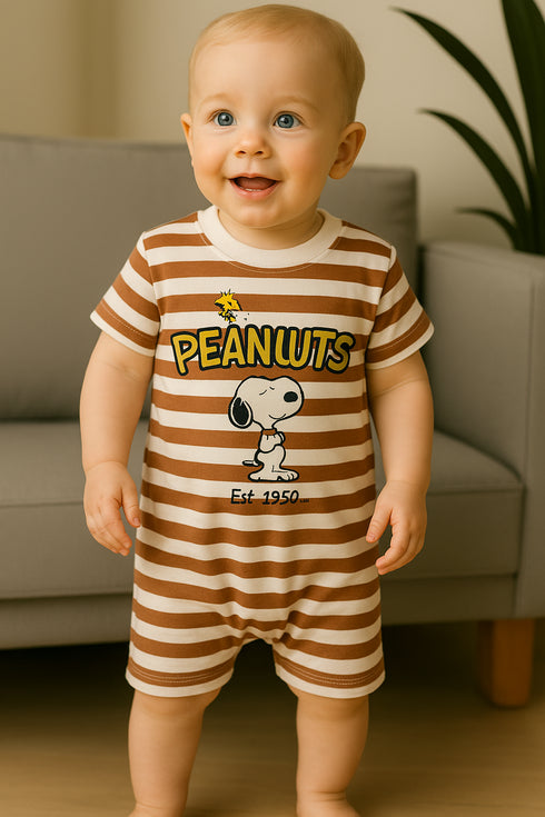 Chillin' Snoopy Buttoned Romper