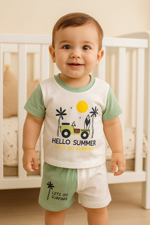 Hello Summer Cotton Short Set