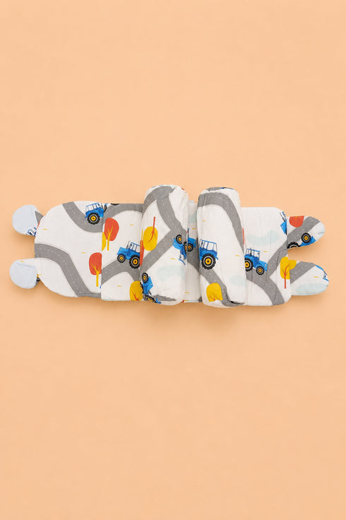 Tractor & Road Printed Baby Adjustable Pillow