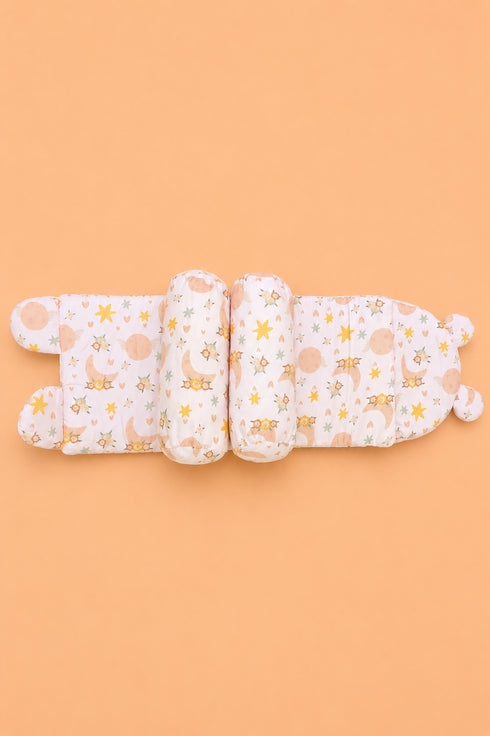 Moon Blossom Printed Baby Adjustable Pillow
