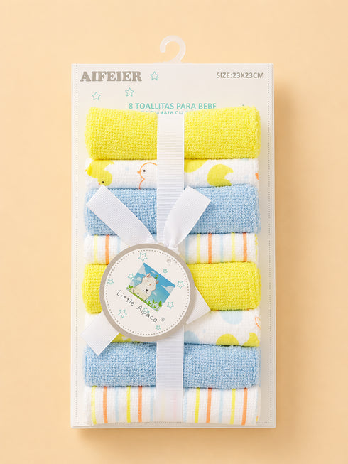 8-Pcs Baby Face Towel Gift Set