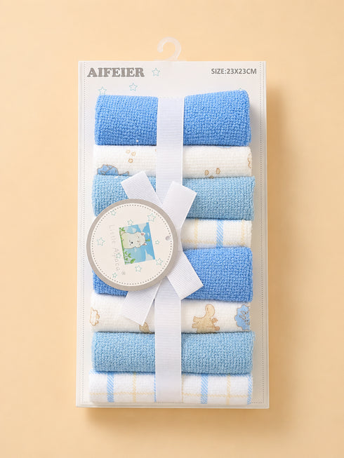 8-Pcs Baby Face Towel Gift Set
